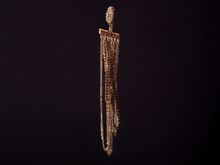 Load image into Gallery viewer, Glam rhinestone and chain clip on earrings
