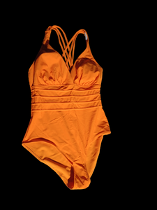 Orange Strappy back swimsuit XL