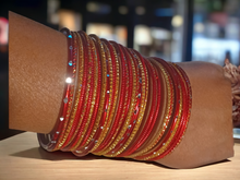 Load image into Gallery viewer, Set of 40 Light Boho Bangles
