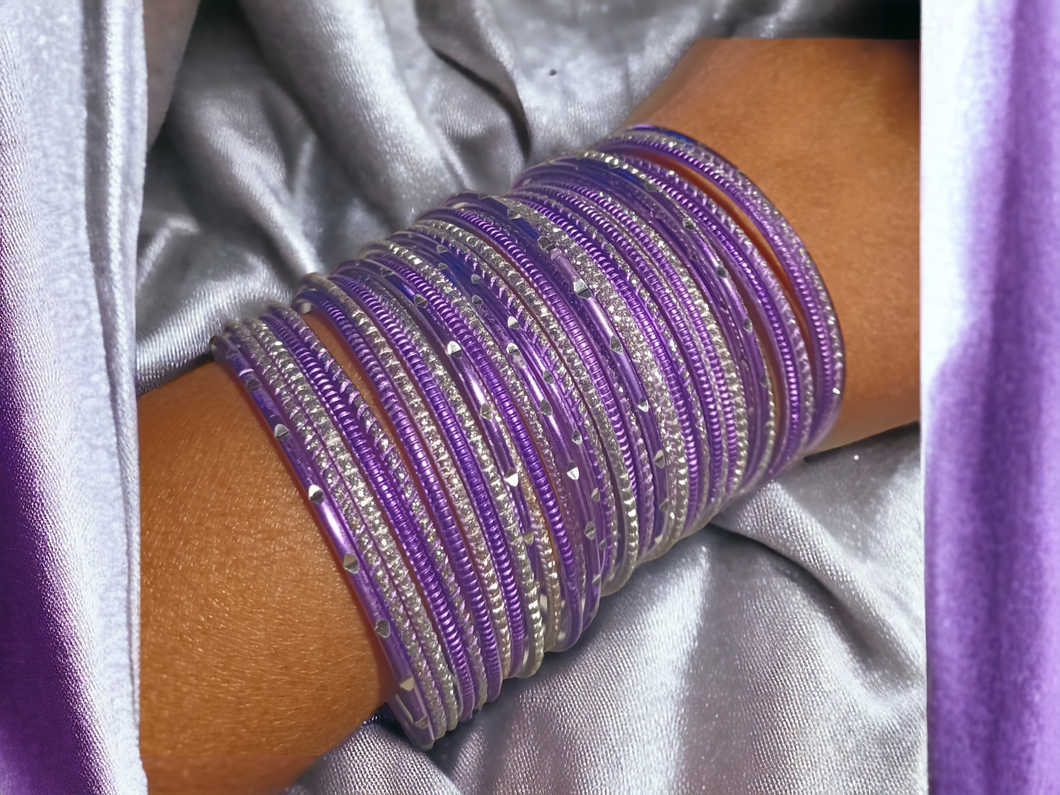 Set of 40 Light Boho Bangles