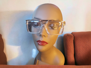 Vintage Style Mock Cazal Clear Lense Glasses