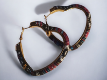 Load image into Gallery viewer, Cambaya Heart Hoop Earrings
