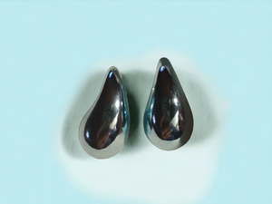 Modern minimalist teardrop stud earrings