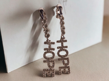 Load image into Gallery viewer, Rhinestone Hope Clip on Statement earrings
