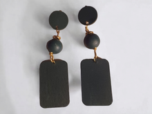 Load image into Gallery viewer, Minimalist handpainted clip on earrings
