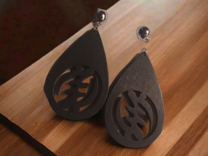 Clip on Adinkra symbol Gye Nyame Earrings