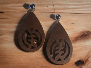 Clip on Adinkra symbol Gye Nyame Earrings