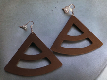 Load image into Gallery viewer, Minimalist Geometric wood Earrings
