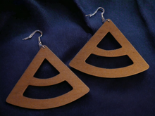 Load image into Gallery viewer, Minimalist Geometric wood Earrings
