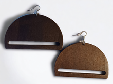 Load image into Gallery viewer, Minimalist Geometric wood Earrings
