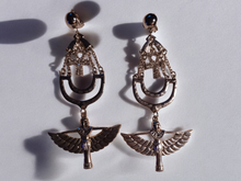 Load image into Gallery viewer, Handmade Egyptian themed Clip on earrings
