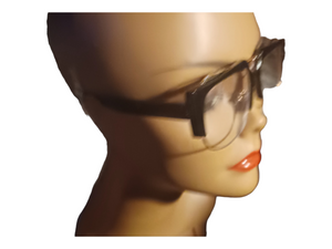 Vintage Style Mock Cazal Clear Lense Glasses