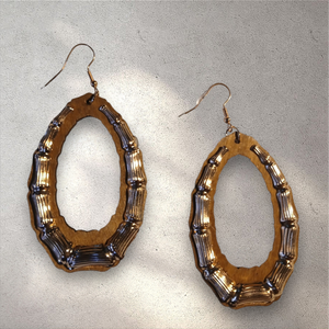 Unique wood and metal bamboo hoops