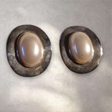 Load image into Gallery viewer, Vintage faux pearl clip on studs
