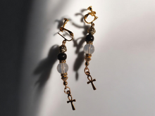 Load image into Gallery viewer, Handmade ankh bead clip ons
