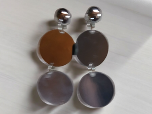 Handmade mirror acrylic earrings