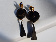 Load image into Gallery viewer, Light boho wood clip on earrings
