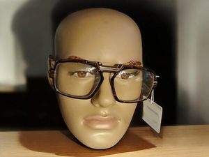 Vintage Style Mock Cazal Clear Lense Glasses