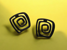 Load image into Gallery viewer, Abstract acrylic stud earrings
