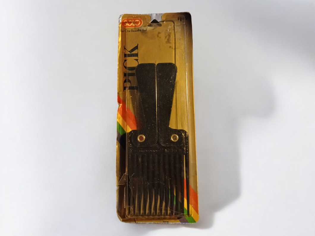 Vintage solo folding afro pick