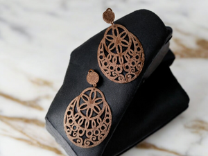 Handmade light boho clip on earrings