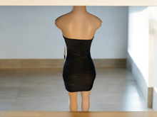 Load image into Gallery viewer, Rare black spandex BEBE mini dress XS
