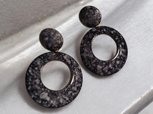 Load image into Gallery viewer, Chunky acrylic clip on hoop earrings
