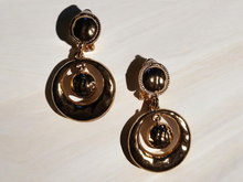 Load image into Gallery viewer, Small Abstract Hammered Minimalist hoop Clip on Earrings
