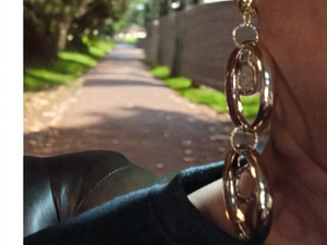 Gold multi hoop earrings clip on