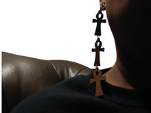 Load image into Gallery viewer, Handmade Ankh Clip On Earrings
