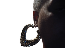 Load image into Gallery viewer, Classic Bamboo Hoop Earrings
