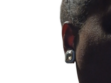 Load image into Gallery viewer, Rhinestone stud clip on earrings colorblock
