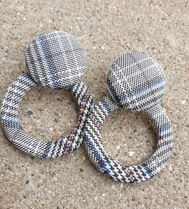 Plaid Mini Hoop Earrings Kargo Fresh