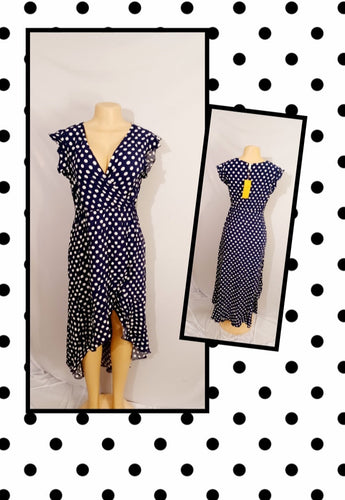 Polka Dot Midi Dress M Kargo Fresh