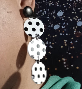 Polka dot Acrylic Pop Art Earrings Kargo Fresh