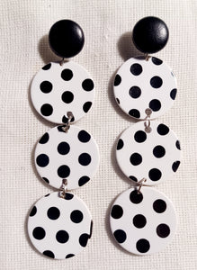 Polka dot Acrylic Pop Art Earrings Kargo Fresh