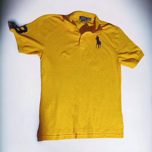 Polo Ralph Lauren Men's Custom Slim Fit Gold/Yellow Short Sleeve Polo Sz XL Kargo Fresh