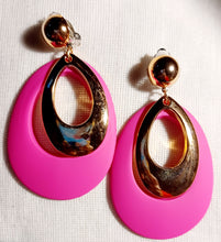 Load image into Gallery viewer, Pop acrylic clip on hoop earrings Kargo Fresh
