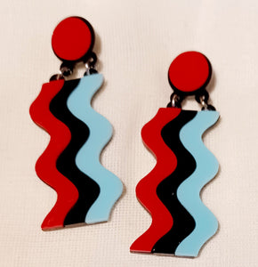 Pop art Acrylic Earrings Kargo Fresh