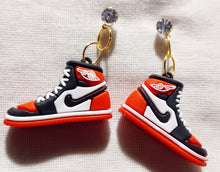 Load image into Gallery viewer, Pop art Jordan sneaker earrings Kargo Fresh
