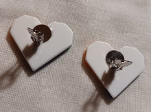 Load image into Gallery viewer, Pop art heart clip on cluster earrings Kargo Fresh
