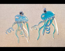 Load image into Gallery viewer, Pop art jellyfish acrylic earrings Kargo Fresh
