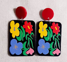 Load image into Gallery viewer, Pop art spring themed  earrings Kargo Fresh
