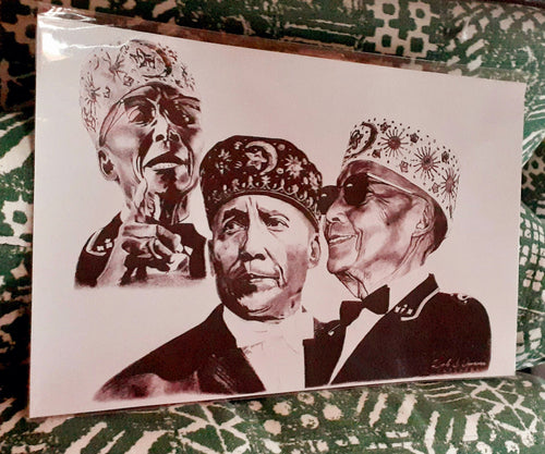 Poster print of the Honarable Elijah Muhammad Kargo Fresh