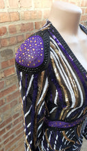 Load image into Gallery viewer, Purple Sequin Mini Cocktail Dress Size Med Kargo Fresh
