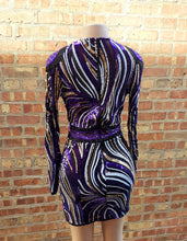 Load image into Gallery viewer, Purple Sequin Mini Cocktail Dress Size Med Kargo Fresh

