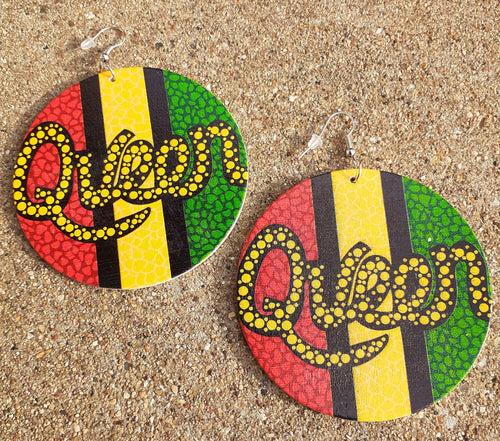 Queen Afrocentric Statement Earrings Kargo Fresh