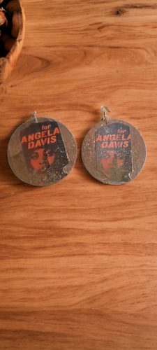 Queen Angela Davis Tribute Earrings Kargo Fresh