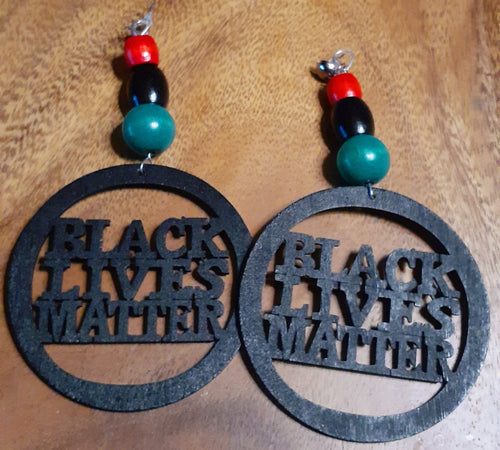 RBG Afrocentric Black Lives Matter Earrings Kargo Fresh