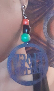 RBG Afrocentric Black Lives Matter Earrings Kargo Fresh